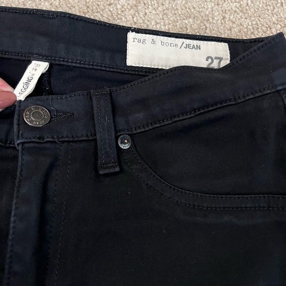 Rag & Bone Leggings in Black Plush Size 27 Jeggings Denim - Picture 9 of 13